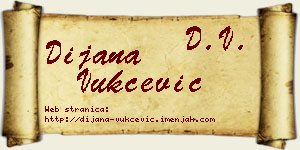 Dijana Vukčević vizit kartica